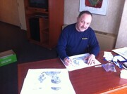 Bryan Trottier signing my prints